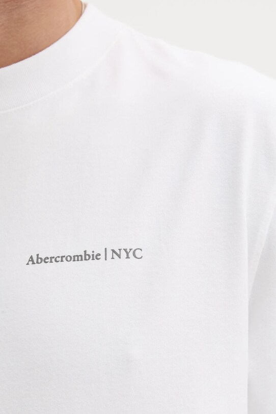 Abercrombie & Fitch tricou din bumbac KI123.5017.100 alb