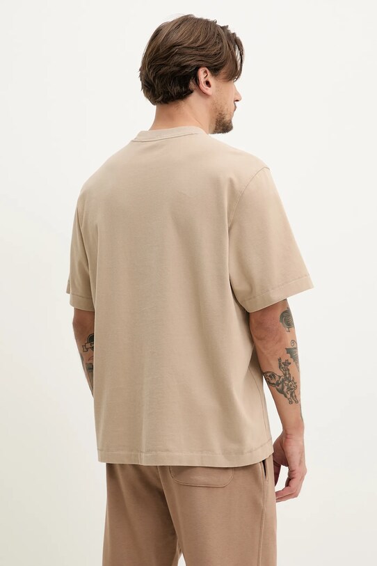 Oblečení Bavlněné tričko Abercrombie & Fitch KI123.5017.123 béžová