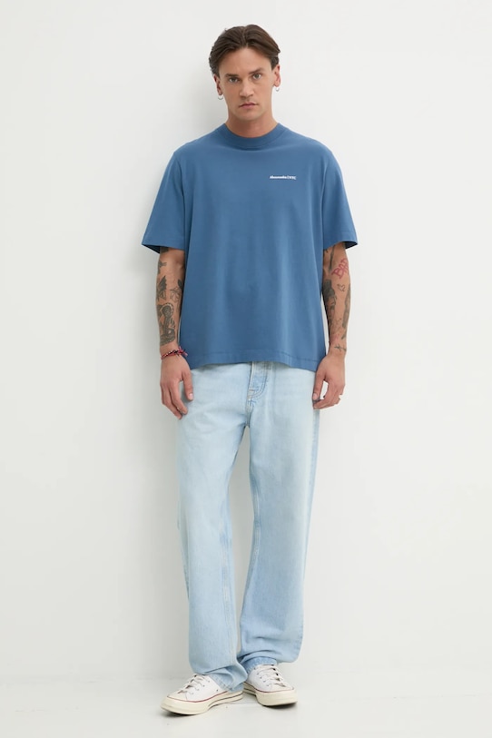 Abercrombie & Fitch t-shirt bawełniany KI123.5017.213 niebieski SS25