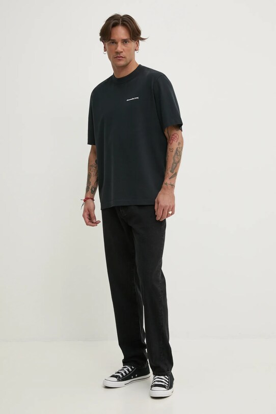 Bavlnené tričko Abercrombie & Fitch KI123.5017.903 čierna SS25