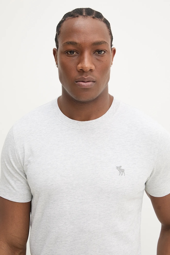Abercrombie & Fitch t-shirt bawełniany KI124.5098.112 szary SS25