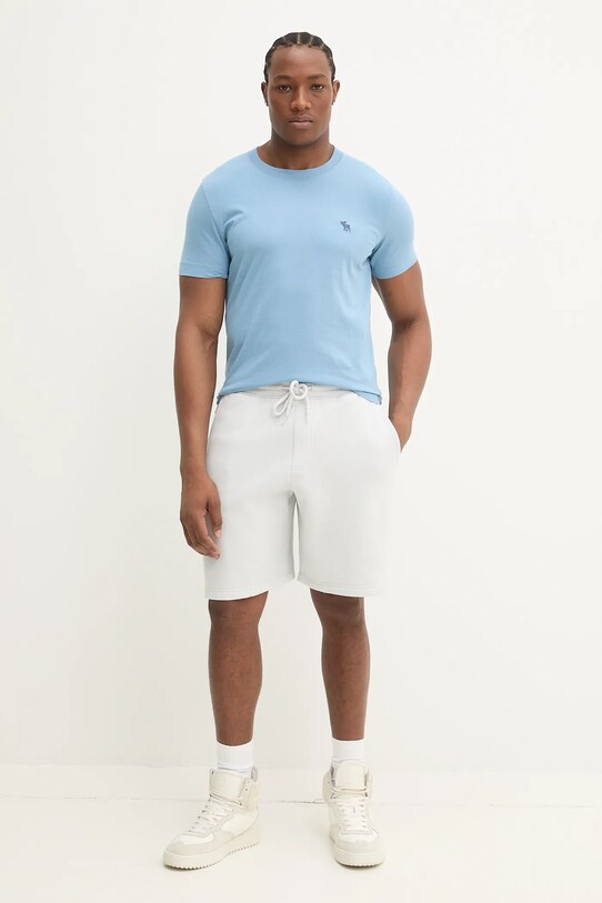 Abercrombie & Fitch t-shirt bawełniany KI124.5099.208 niebieski SS25