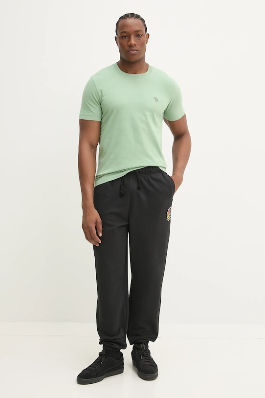 Abercrombie & Fitch t-shirt bawełniany KI124.5103.300 zielony SS25