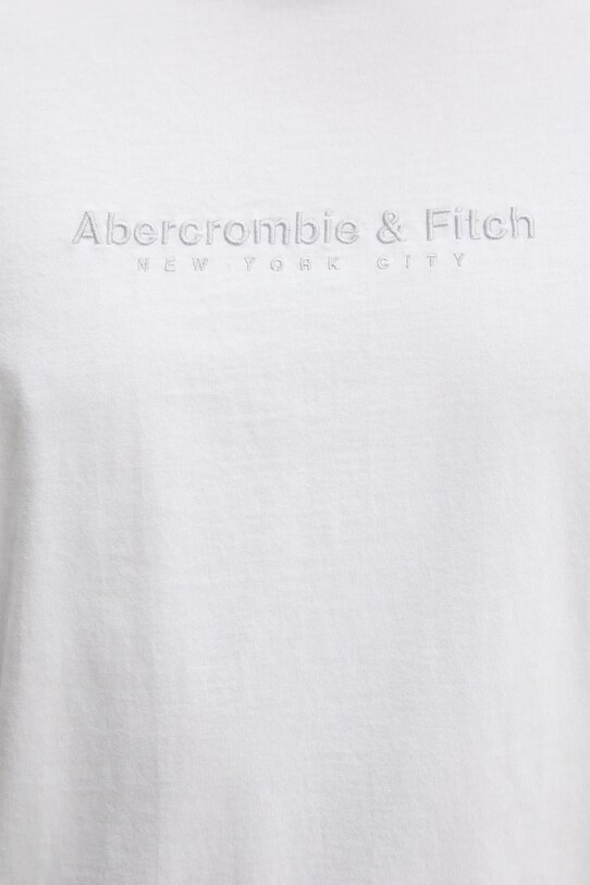 Βαμβακερό μπλουζάκι Abercrombie & Fitch KI175.5130.100 λευκό