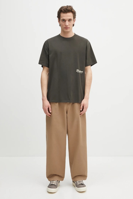 Pamučna majica Barbour Barbour Newclyde OS Fit Graphic T-Shirt MTS1403 zelena