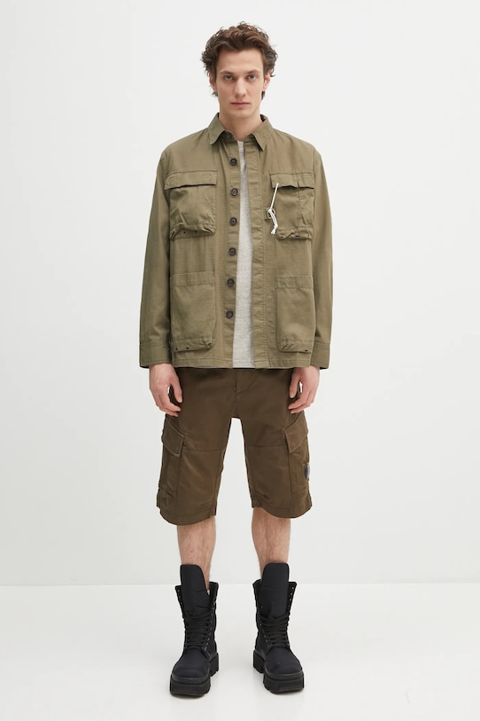 Μπλουζάκι Barbour Barbour Calton Linen Blend OS Fit T-Shirt MTS1404 μπεζ