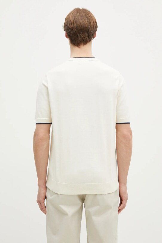 Одежда Хлопковая футболка Fred Perry K7642.S64 бежевый