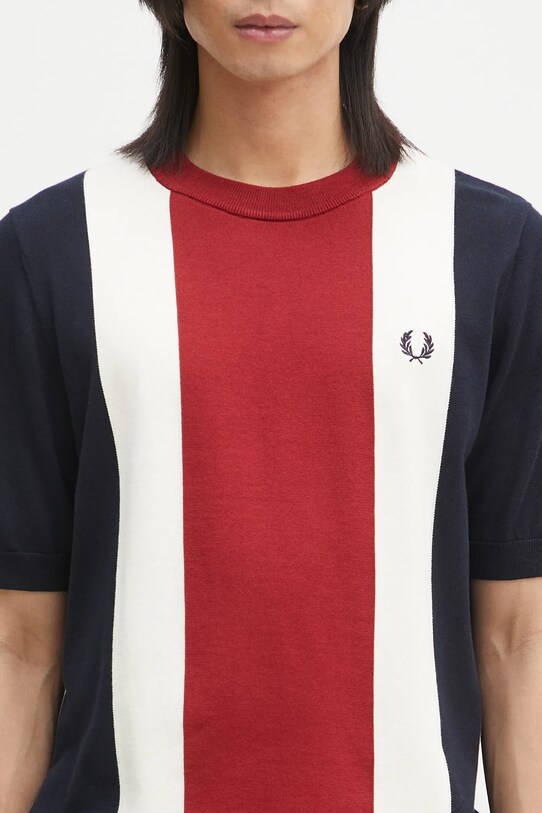 Fred Perry t-shirt bawełniany granatowy K9746.Y80