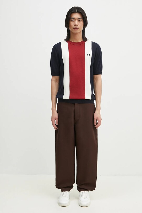 Fred Perry t-shirt bawełniany K9746.Y80 granatowy