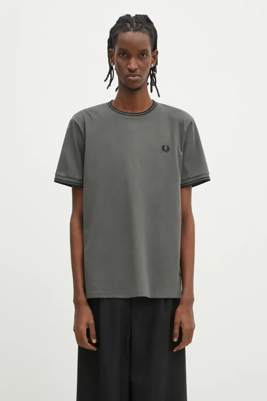 Fred Perry cotton t-shirt regular green M1588.U70