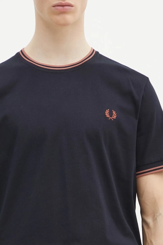 Fred Perry cotton t-shirt navy M1588.Y31