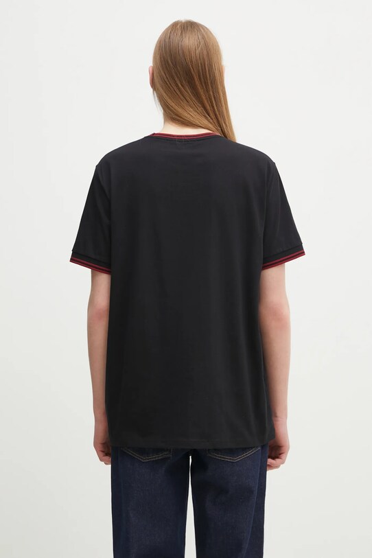 Одежда Хлопковая футболка Fred Perry M1588.Y42 чёрный