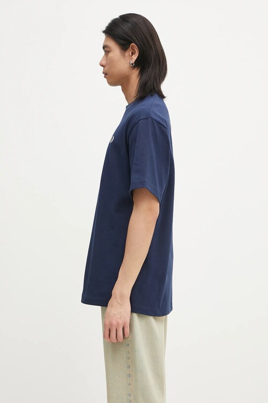 Хлопковая футболка Fred Perry M9826.X86 тёмно-синий SS25