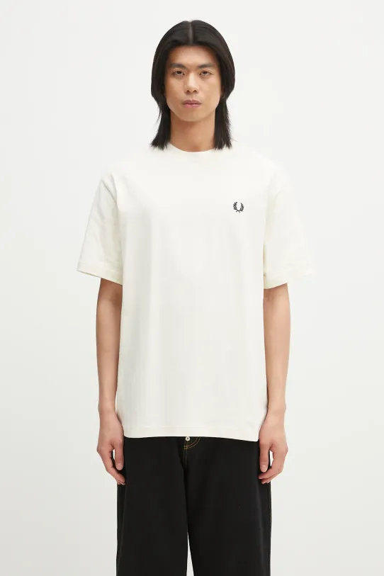 Fred Perry tricou din bumbac bumbac bej M9826.560