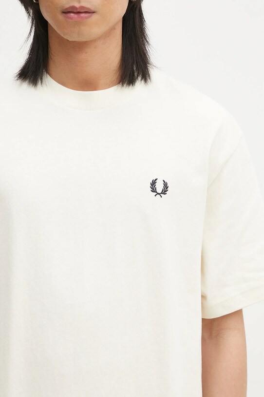 Fred Perry t-shirt bawełniany beżowy M9826.560