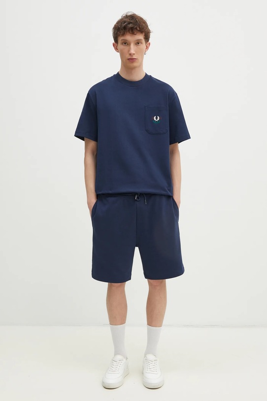 Fred Perry t-shirt bawełniany M9827.X86 granatowy