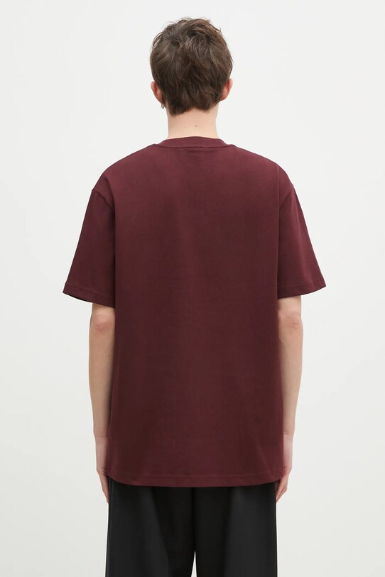 Oblečenie Bavlnené tričko Fred Perry M9827.597 burgundské