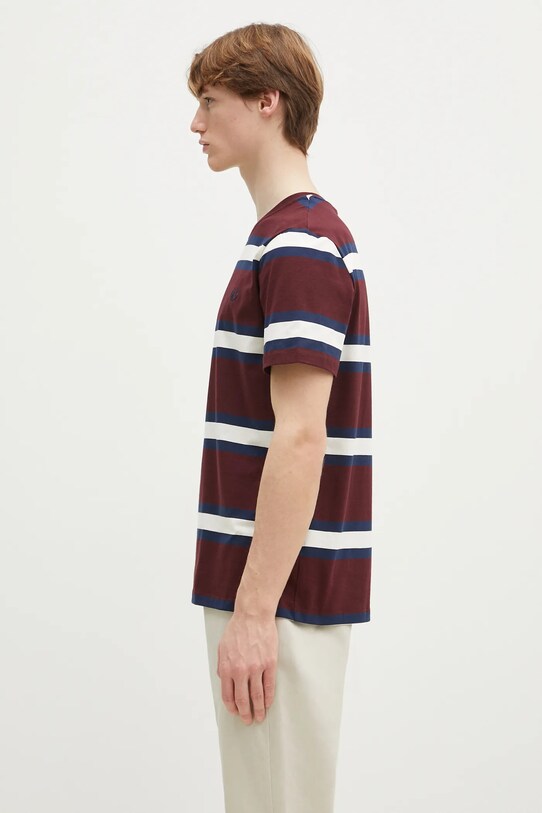 Pamučna majica Fred Perry M9852.K22 bordo SS25