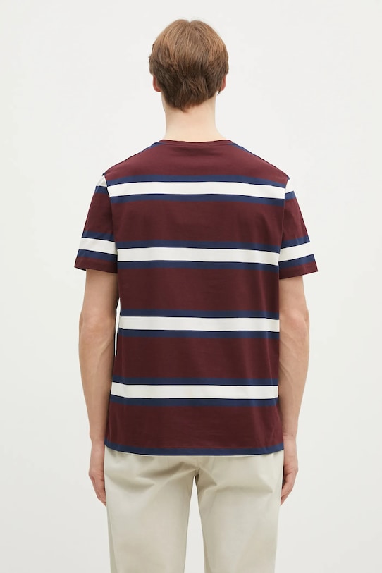 Odzież Fred Perry t-shirt bawełniany M9852.K22 bordowy