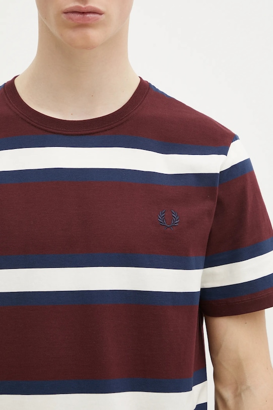 Fred Perry t-shirt bawełniany bordowy M9852.K22