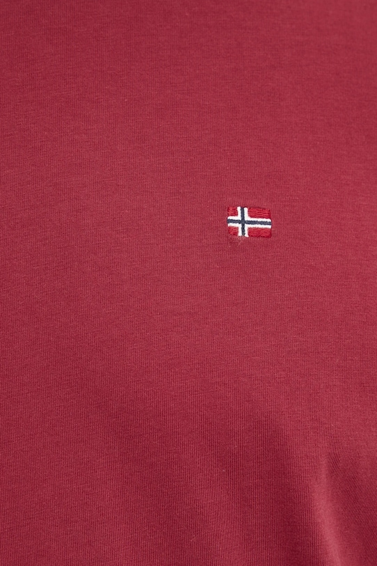 Bavlnené tričko Napapijri Salis NP0A4H8DR1E1 červená