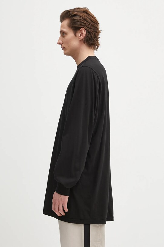 Rick Owens DRKSHDW longsleeve bawełniany Jumbo Ls T DU01E3261.RNEP5 czarny SS25