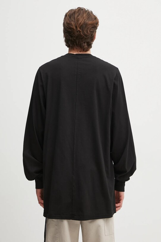Odzież Rick Owens DRKSHDW longsleeve bawełniany Jumbo Ls T DU01E3261.RNEP5 czarny