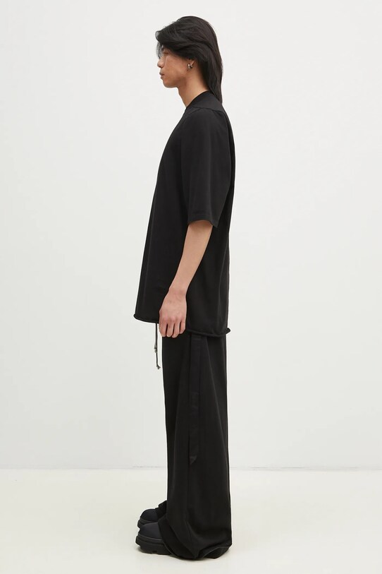 Bavlnené tričko Rick Owens Jumbo Ss T DU01E3274.RIG čierna SS25