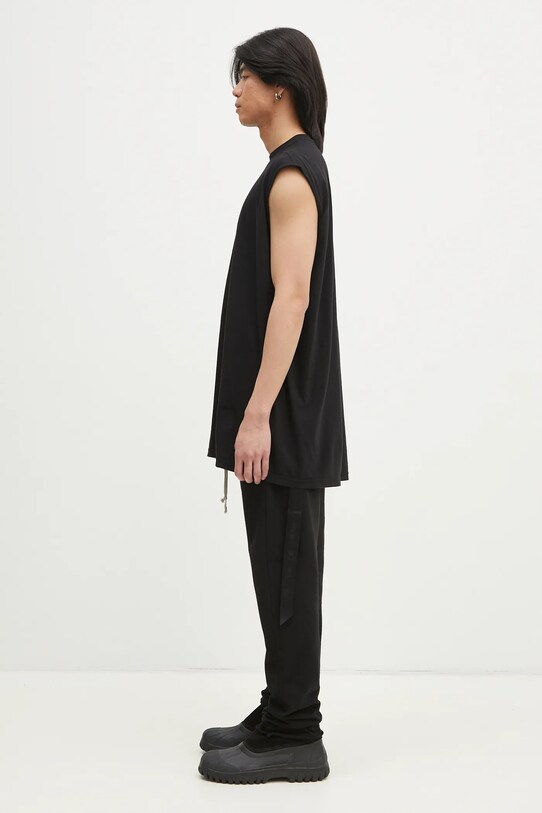 Бавовняна футболка Rick Owens Tarp T DU01E3158.RN чорний SS25