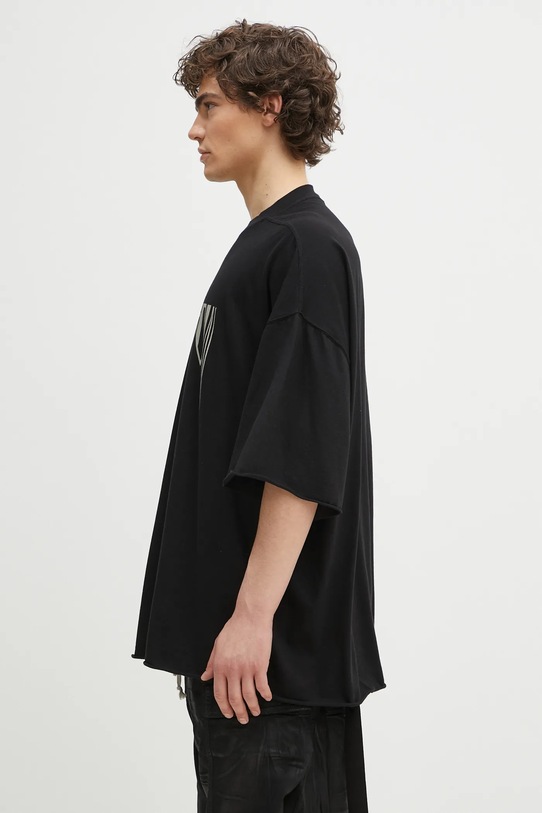 Rick Owens t-shirt in cotone Tommy T DU01E3259.RNEP4 nero SS25