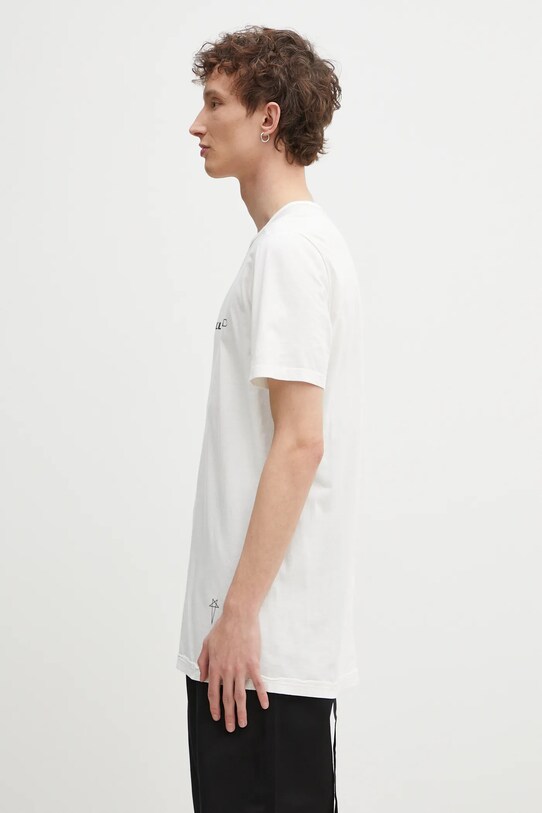 Памучна тениска Rick Owens Level T DU01E3250.RNEP5P бял SS25