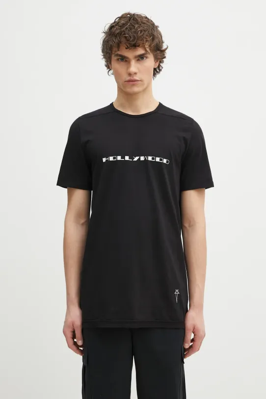Rick Owens cotton t-shirt Level T cotton black DU01E3250.RNEP5P