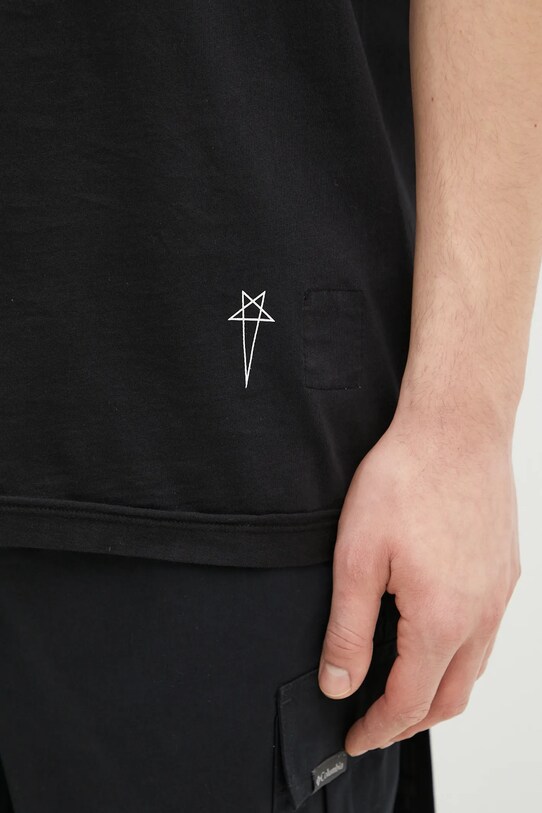 Rick Owens t-shirt in cotone Level T nero DU01E3250.RNEP5P