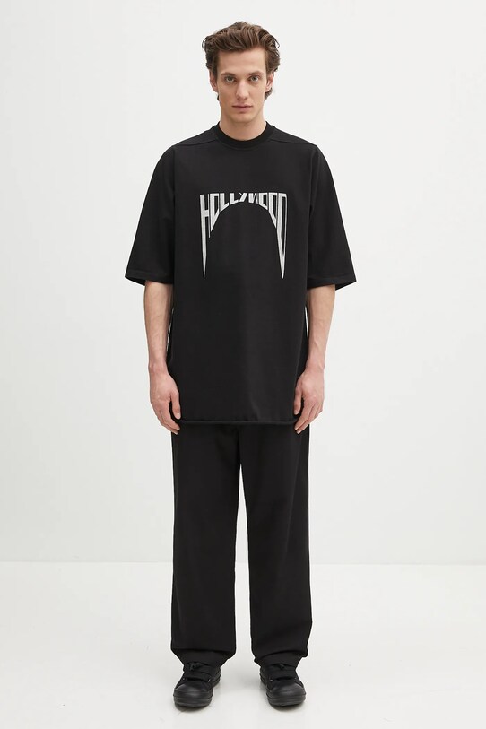 Rick Owens DRKSHDW tricou din bumbac Jumbo Ss T DU01E3274.RIGEP2 negru