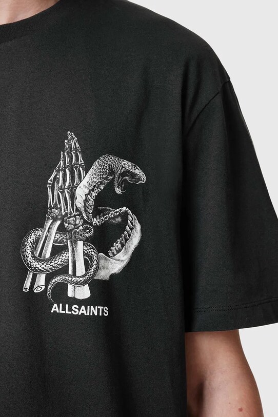 Бавовняна футболка AllSaints ASP чорний M004PC