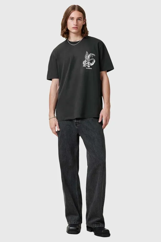 AllSaints t-shirt in cotone ASP M004PC nero