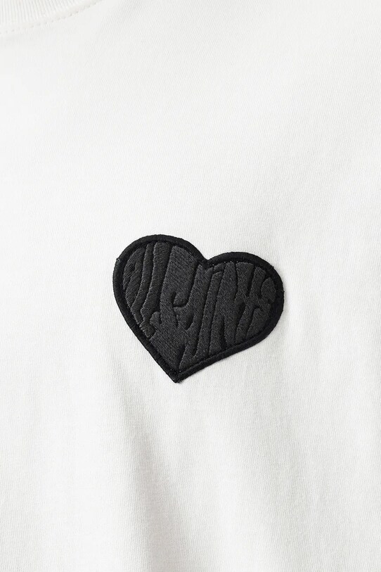 Oblečenie Bavlnené tričko AllSaints LOVER M029PC biela