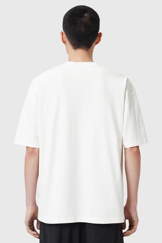 Bavlnené tričko AllSaints LOVER biela M029PC
