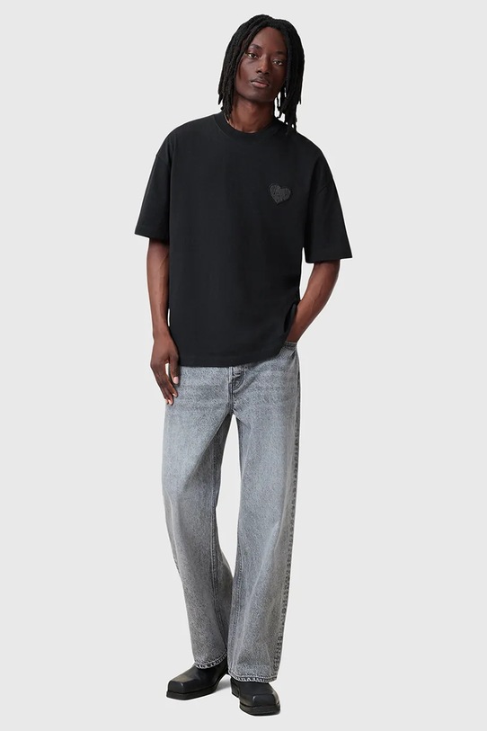 AllSaints t-shirt bawełniany LOVER M029PC czarny