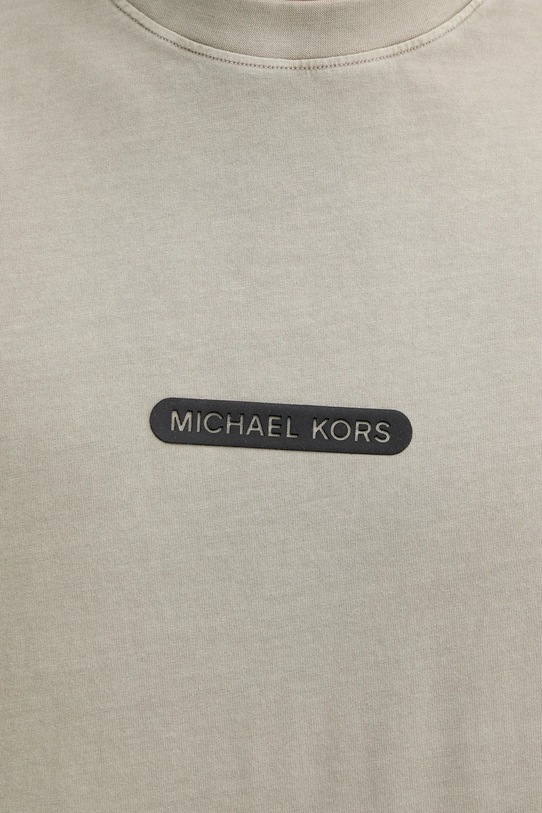 Bombažna kratka majica Michael Kors CS552K2HU2 zelena