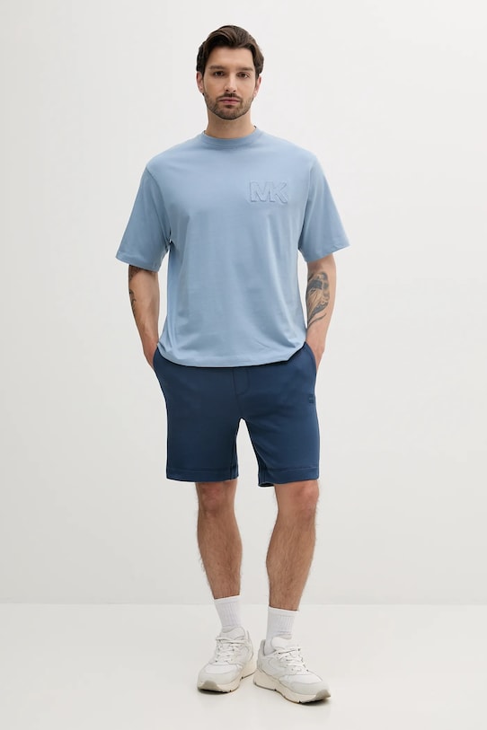 Michael Kors t-shirt bawełniany CS552HY1V2 niebieski SS25