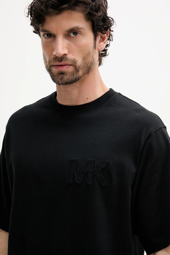 Pamučna majica Michael Kors crna CS552HY1V2