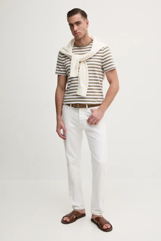 Бавовняна футболка Michael Kors CS55FL1HG2 зелений SS25