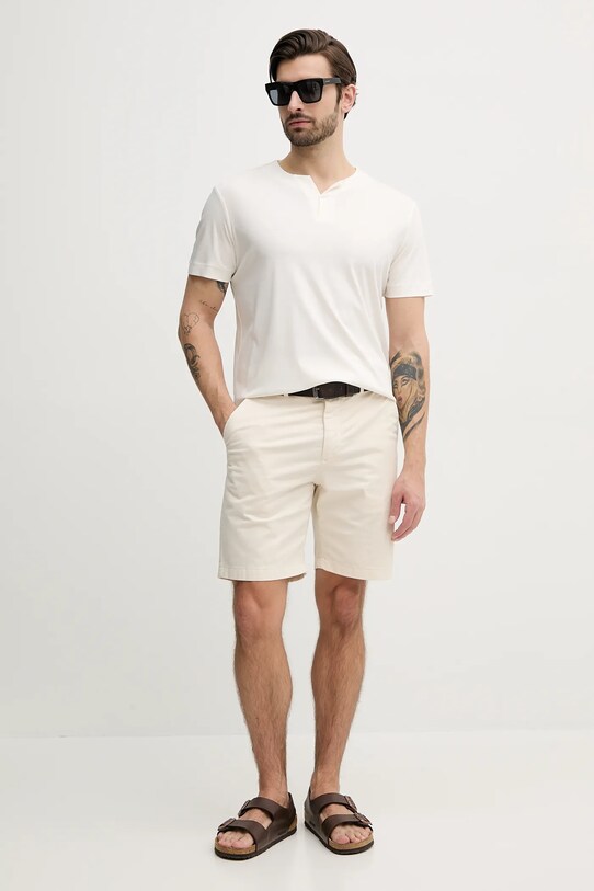 Marciano Guess tricou din amestec de mătase 5GHI07.6323A bej SS25
