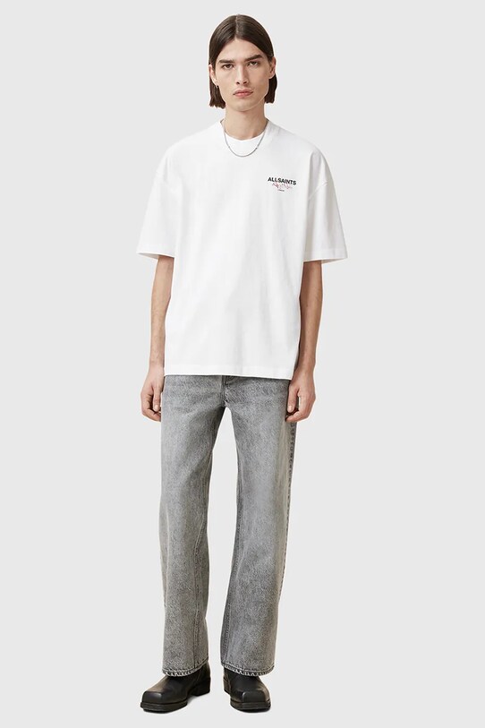 Βαμβακερό μπλουζάκι AllSaints AMORE M010PC λευκό