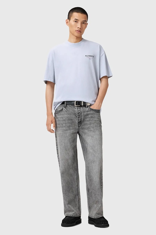 AllSaints t-shirt bawełniany AMORE M010PC niebieski