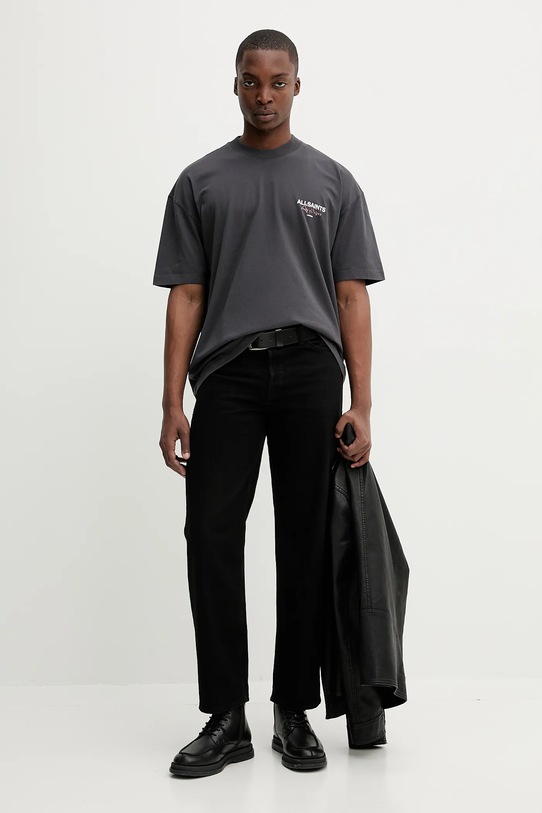 AllSaints tricou din bumbac AMORE M010PC gri SS25