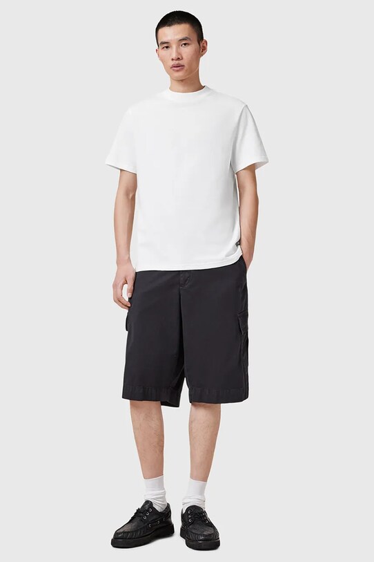 Хлопковая футболка AllSaints NERO M013JB