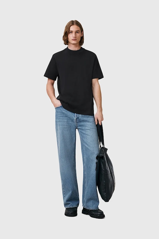 Хлопковая футболка AllSaints NERO чёрный M013JB