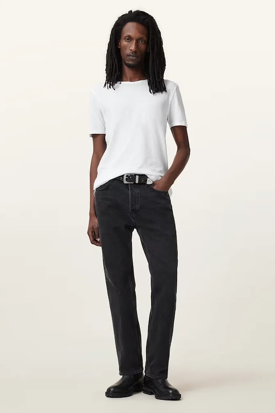 Bavlněné tričko AllSaints FIGURE M025JB bílá